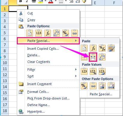 how to keep source column width in excel