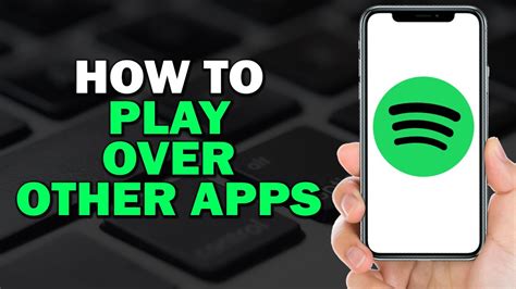 how to keep spotify playing while using other apps iphone