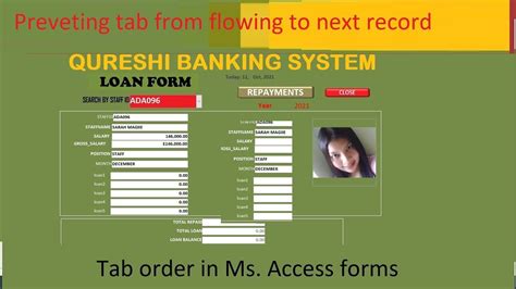 how to keep tabbing to next record access form