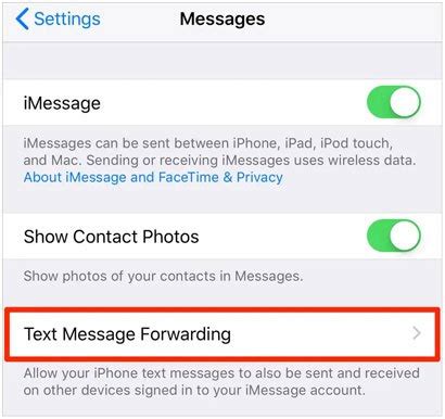 how to keep text messages from going to my ipad