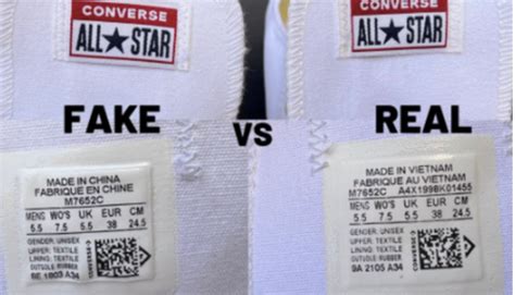 How to tell if Converse All Star shoes are fake or real