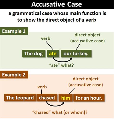 how to know if something is nominative or accusative