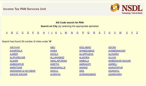 how to know my pan card area code