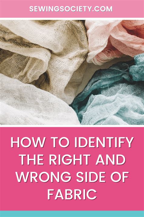 how to know right and wrong side of fabric