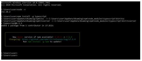how to know typescript version