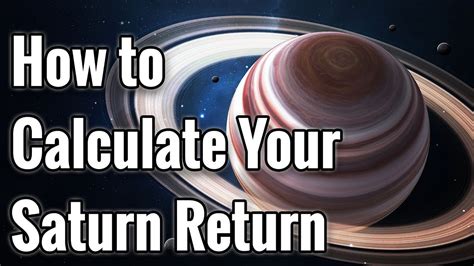 how to know when my saturn return is
