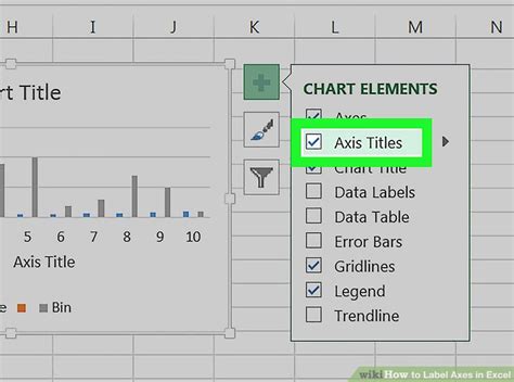 how to label axes in excel graph