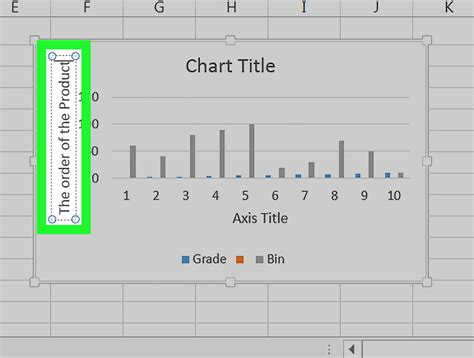 how to label horizontal and vertical axis in excel
