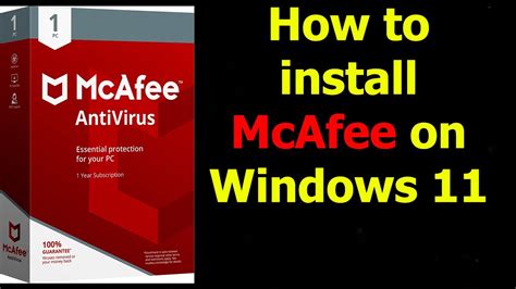 how to launch installer to download mcafee