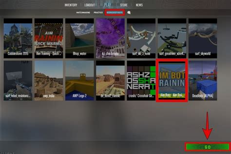 how to launch workshop maps cs2