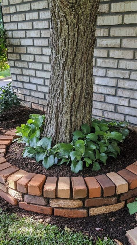 How To Lay Brick Edging Around A Tree