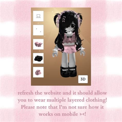 how to layer clothes in roblox