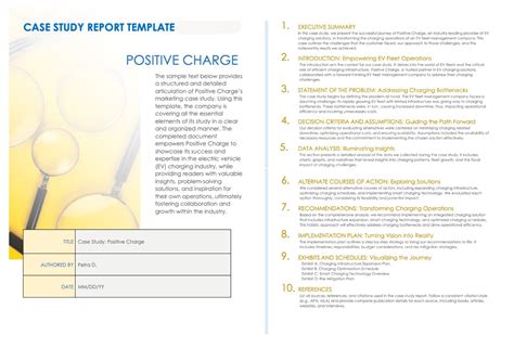 How To Layout A Case Study Report