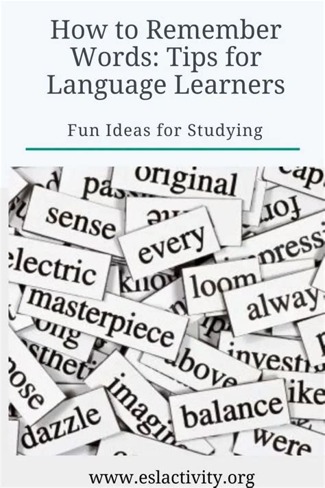 how to learn and remember words