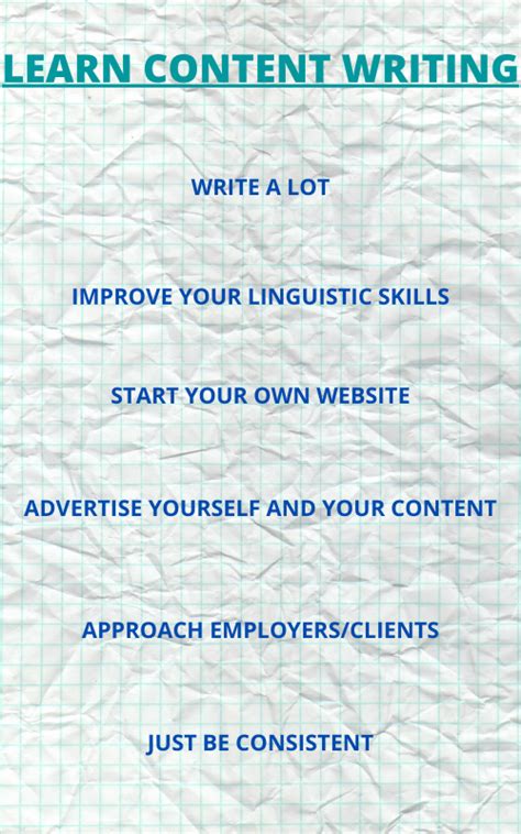 how to learn content writing