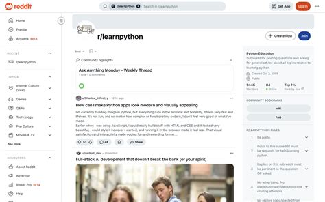 how to learn python online reddit