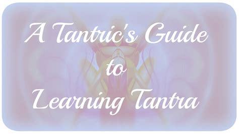 how to learn tantra