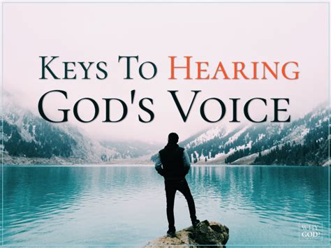 how to learn to hear god's voice