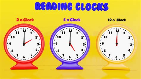 how to learn to read a clock