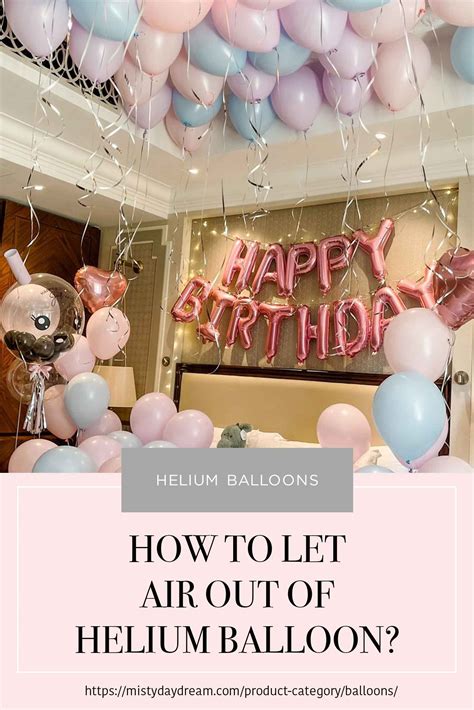 how to let air out of balloons