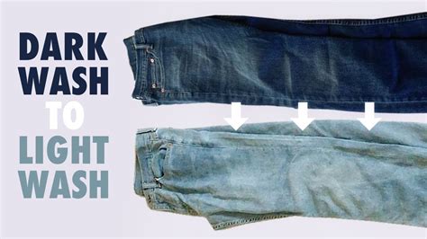 how to lighten new jeans