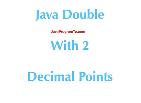 How To Limit Decimal Places In Java Double