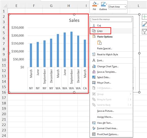 how to link an excel chart into a word document