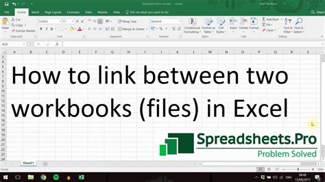 how to link cells in different excel workbooks