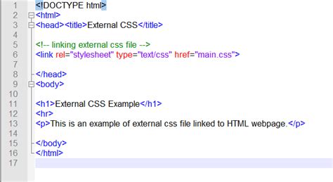 how to link css to html in notepad