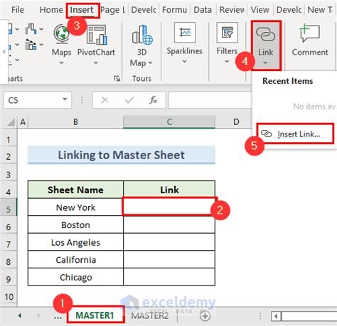 how to link data from one excel sheet to another