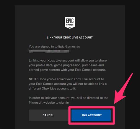 how to link epic account on xbox