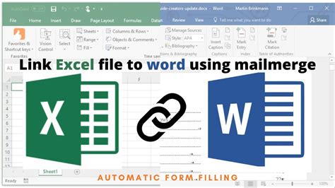 how to link excel document in word