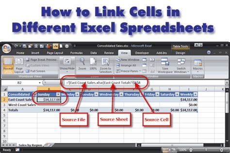 how to link excel sheets together