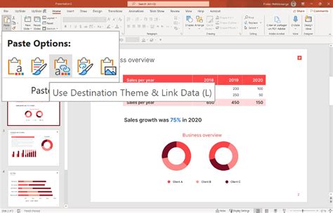 how to link excel spreadsheet to ppt
