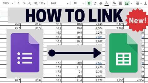 how to link excel to google forms