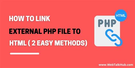 how to link html and php pages