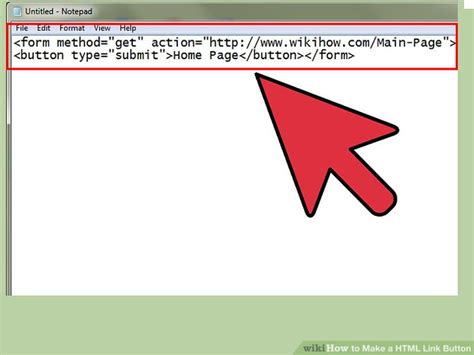 how to link pages in html using buttons