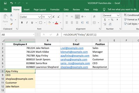 how to link sheets in excel using vlookup
