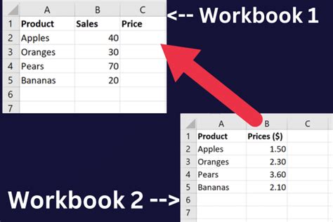 how to link two excel workbooks using vlookup