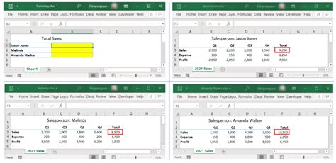 how to link two tabs in excel