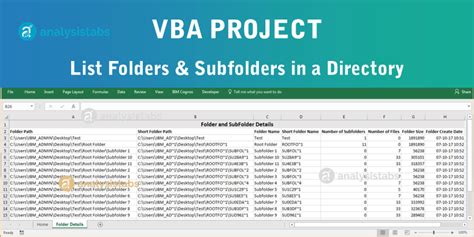 How To List All Files In Folder And Subfolders Using Excel Vba