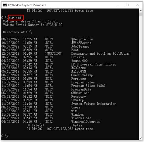 How To List Files In Directory In Command Prompt