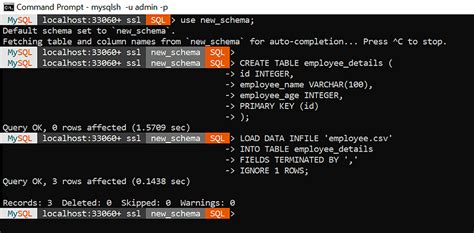 how to load csv file in mysql