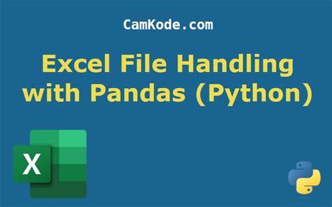 how to load excel file in python pandas
