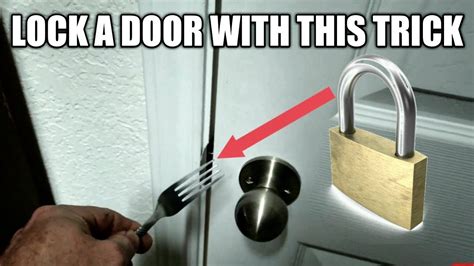 How To Lock A Door If It Doesn't Have A Lock