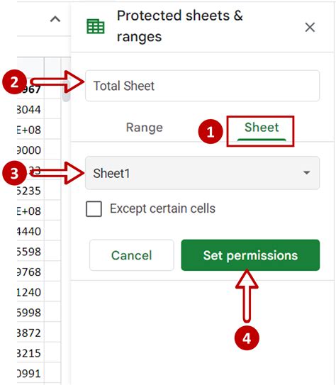 How To Lock A Google Excel Sheet