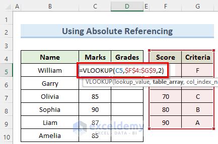 How To Lock A Table In Excel Vlookup