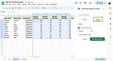 How To Lock Borders In Google Sheets