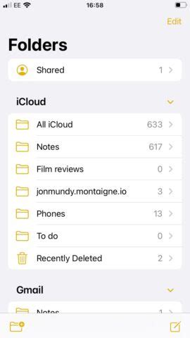 how to lock folder in apple notes