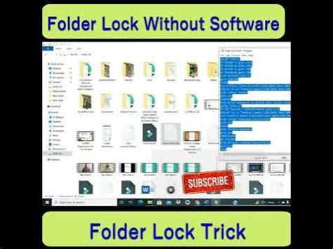 how to lock folder without software